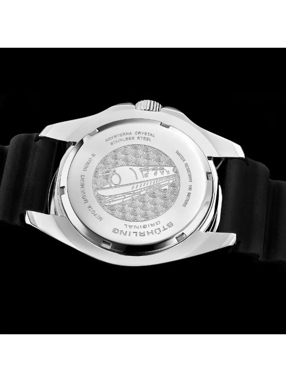 Men's 42mm Dive Watch - Stainless Steel, Japanese Quartz, Black Dial, Rubber
